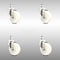 Service Caster 4 Inch 316SS Nylon Wheel Swivel 12mm Threaded Stem Caster Set SCC-SS316TS20S414-NYS-M1215-4 - alternate 1